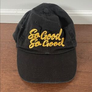 Neil Diamond Black Cap with Gold Embroidery